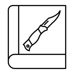 Survival Guide Vector Line Icon Design