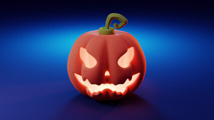 Calabaza para haloween en 3d 