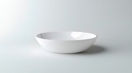 Minimalist Concave Bowl on Clear Surface with Soft Lighting