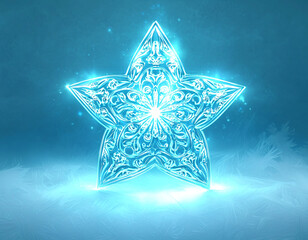 Fototapeta premium Ice Star Sparkle