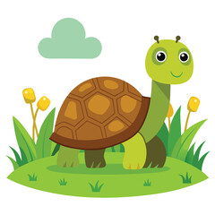 turtle-grass-white-background.eps