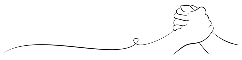 friendship line art illustration