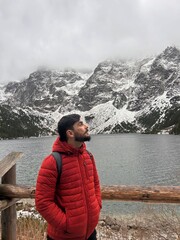 Fototapeta premium Chasing Serenity: Hiking Adventures at Morskie Oko, Zakopane