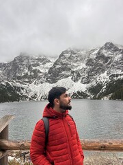Fototapeta premium Chasing Serenity: Hiking Adventures at Morskie Oko, Zakopane