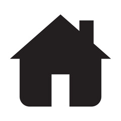 Home icon on a white background
