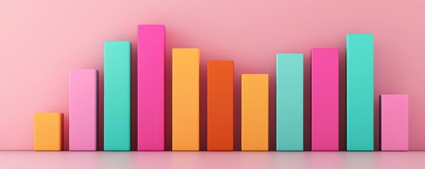 variable cost concept. Financial dashboard showing variable cost fluctuations by category, dynamic overview, 3D illustration
