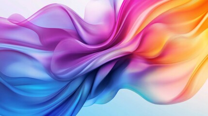 Fototapeta premium Abstract Colorful Waves: A Flowing Artistic Expression