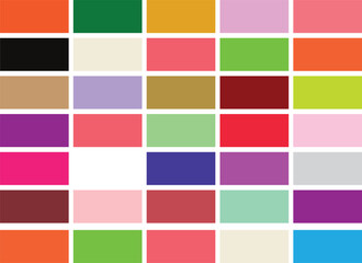 Color Plate Illustration Retro Vintage Template Design