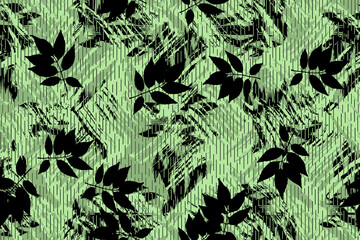 leaf and abstrct seamless patterns