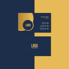 Abstract Business Card Design, Luxury Business Card layout