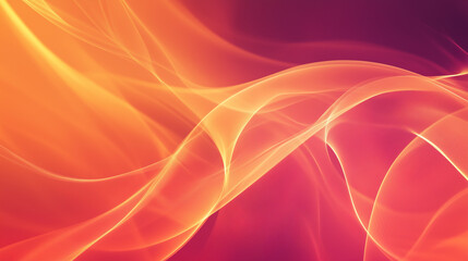 Obraz premium Abstract orange and pink gradient flowing waves background