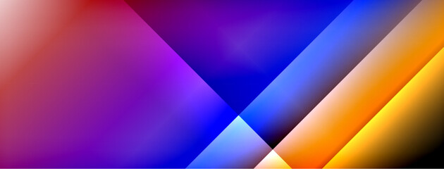 Colorful gradient with lines made of shadow and light. Creative background