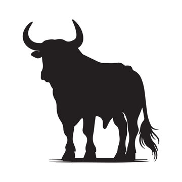 recommend clip art: Bull silhouettes
