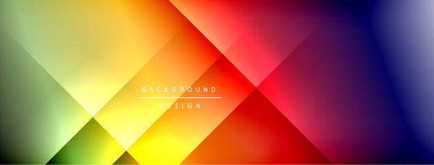 Colorful gradient with lines made of shadow and light. Creative background
