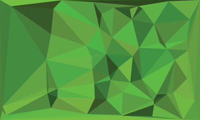 Green Triangle Art, Abstract Background