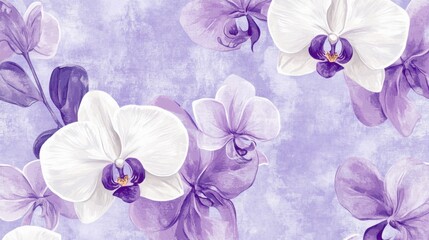 Stunning orchids with white petals and rich purple hues create an eye-catching display. This arrangement adds elegance and charm to any setting, perfect for flower lovers