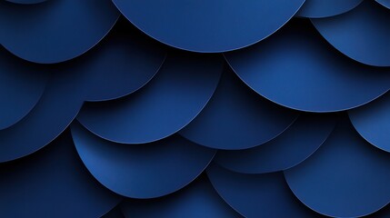 Abstract Blue Geometric Circles with Layers and Textures