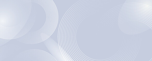 Abstract grey background with dynamic circle lines. Vector Illustration