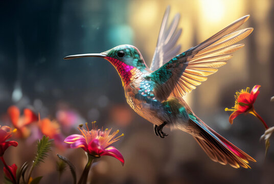 Ruby Throated Hummingbird