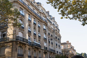 Fototapeta premium Old and expensive residential building in the city center of Paris, France