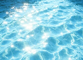 Obraz premium Water with an ethereal quality as sunlight creates a shimmering effect on its surface, hues, ethereal