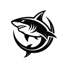 creative whale, shark, penguins, gaming mascot logo and vector art design