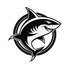 creative whale, shark, penguins, gaming mascot logo and vector art design