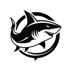 creative whale, shark, penguins, gaming mascot logo and vector art design