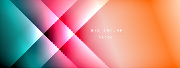 Colorful gradient with lines made of shadow and light. Creative background