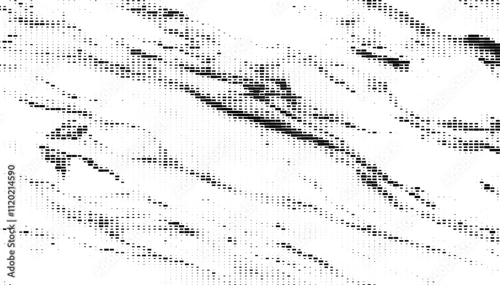 Poster Black and white scratch effect pattern with hexagon shape for modern background and jersey design. Fully editable vector element. Vector Format Illustration 