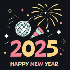 Happy New Year 2025 icon