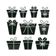 Christmas Gift Box Illustration with Beautiful Wrapping for Festive Graphic Designs.