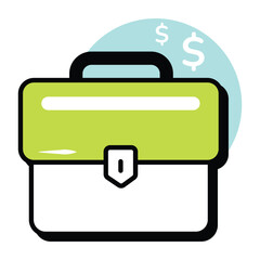 Obraz premium Vector Business and Finance Circle Color Outline Icon and Pack and Illustrations 