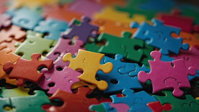 "Puzzle of Creativity: Vibrant Pieces, Infinite Possibilities"