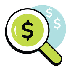 Vector Business and Finance Circle Color Outline Icon and Pack and Illustrations 