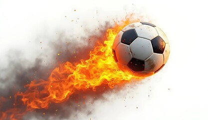 Naklejka premium burning ball