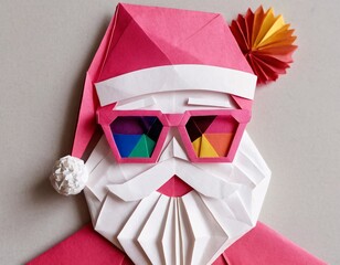 Asian Santa Claus Carved From Wood. Artificial Intelligence. 