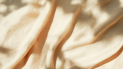 Stylish rustic background a textured fabric background with soft shadows and elegant folds