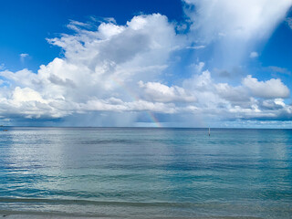 Amazing summer holiday vacation in Maafushi island, Maldives - amazing trip with beautiful blue sky and clear blue sea, with soft white sand 