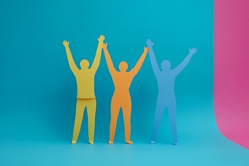 Fototapeta premium Simple Unity Teamwork Concept