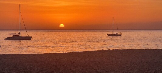 Atardecer en la playa
