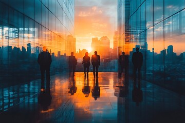 Sunrise Cityscape Business Partnership Success