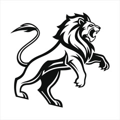lion silhouette vector art