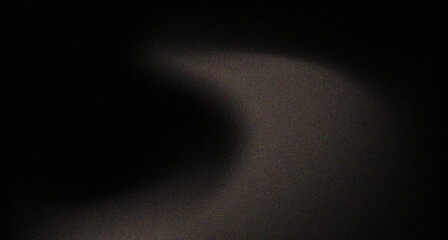 Abstract dark brown on black background with grainy noise