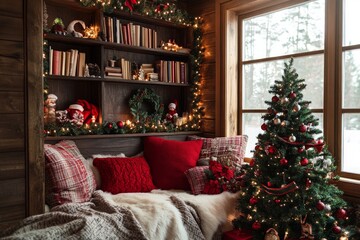Christmas Decor in Classic Style Setting the Mood in the Living Room