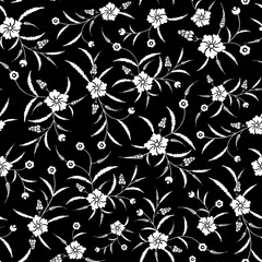 Black and White seamless Pattern