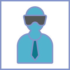 VR Headset Icon Design
