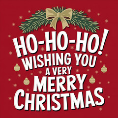 ho ho ho, merry christmas