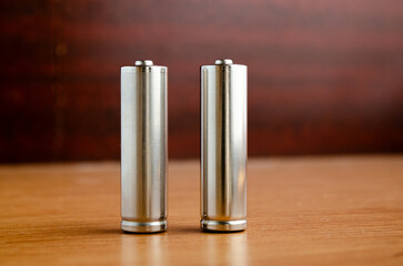 Salt, alkaline battery, finger battery