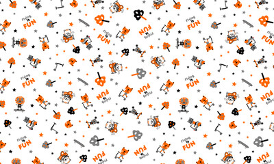 pattern design cartton fun cute